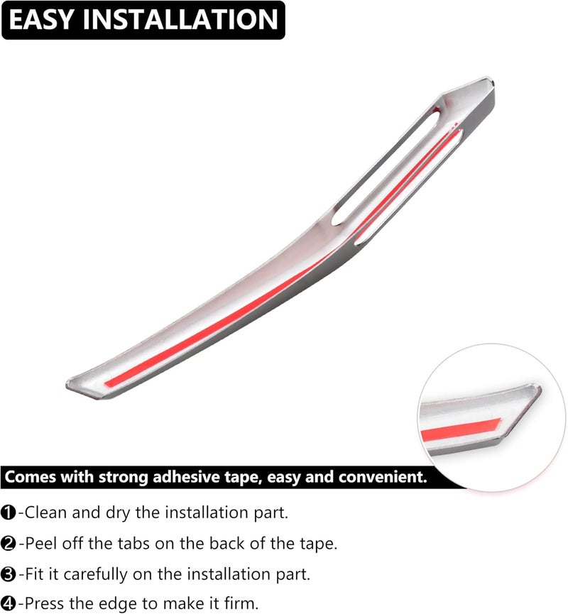 RERPRO Hood Trail Sights Cover Trim for Ford Bronco 2/4 Door 2021 2022 2023 2024 2025 Accessories Engine Hood Hinge Covers Hood Side Release Handle Decoration Stickers Accessory, 1 Pair Black - Image 4